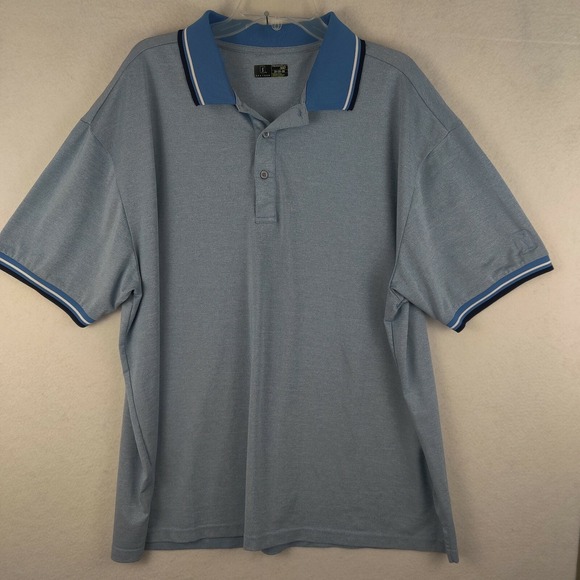 PGA Tour Other - PGA Tour Mens 2XL Blue Polo Golf Rugby Casual Shirt XXL‎